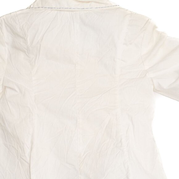 Adams Kids Girls 3 Piece Set White Button-Up Jacket, Glitter Blue Jeans & T-Shir - Picture 6 of 8